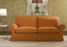 Divano classico college arancio - Outlet 